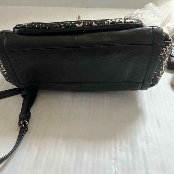 Coach Madison Sadie Flap Crossbody Satchel and Wallet in Two Tone Python - Picture 10 of 16